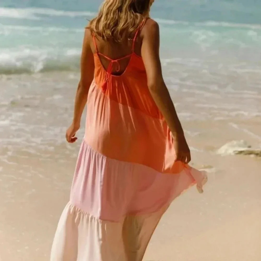 L*Space Leona Dress, peche punch - Picture 8 of 9